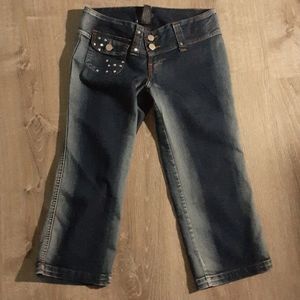 Mid length girl jeans